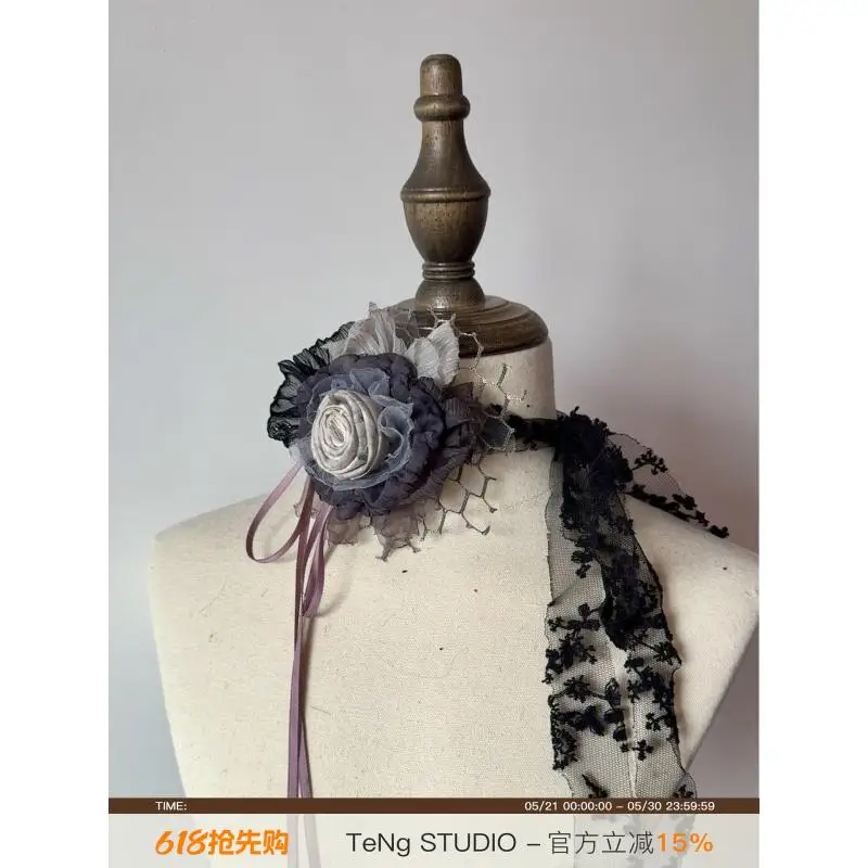 Subculture hand made Gothic Flowers Necklace Headdress Mori Girl Y2K Accessories
Subculture hand made Gothic Flowers Necklace Headdress Mori Girl Y2K Accessories