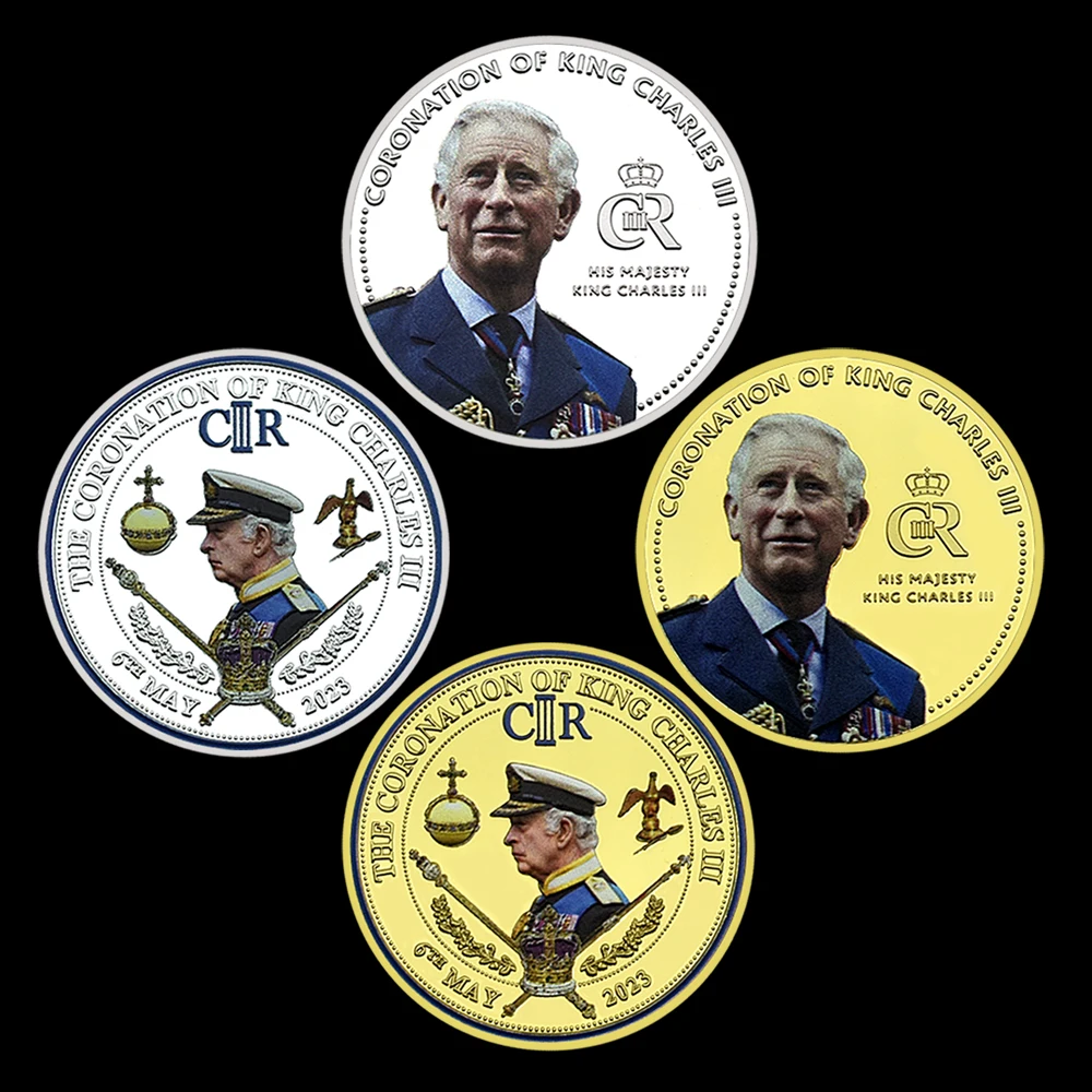 King Charles III 2023 Coins Set 4PCS The King of England CR III Commemorative Medal Accession Challenge Coin Home Decoration
King Charles III 2023 Coins Set 4PCS The King of England CR III Commemorative Medal Accession Challenge Coin Home Decoration