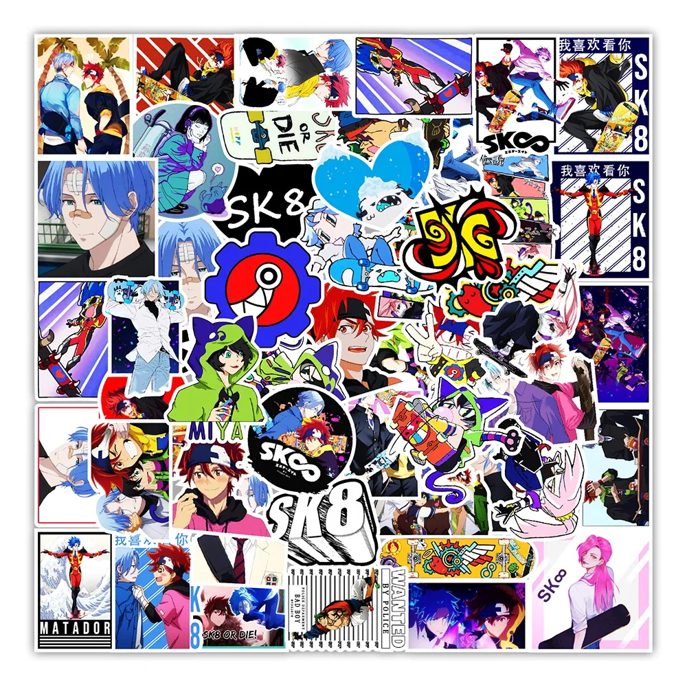 10/30/50pcs Anime SK8 The Infinity Stickers Waterproof Graffiti DIY Skateboard Phone Suitcase Car Cool Cartoon Decals Decoration
10/30/50pcs Anime SK8 The Infinity Stickers Waterproof Graffiti DIY Skateboard Phone Suitcase Car Cool Cartoon Decals Decoration
