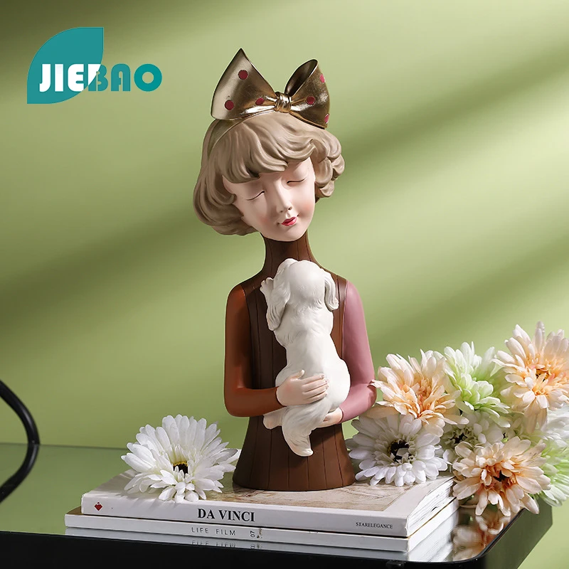 Nordic Girl Hugging Dog Resin Sculpture Figurines Statue For Interior Home Livingroom Decoration
Nordic Girl Hugging Dog Resin Sculpture Figurines Statue For Interior Home Livingroom Decoration