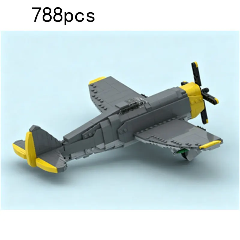 MOC 788PCS Propeller Airplane Small Particle Assembly Building Blocks Vintage Airplane Desktop Toy
MOC 788PCS Propeller Airplane Small Particle Assembly Building Blocks Vintage Airplane Desktop Toy