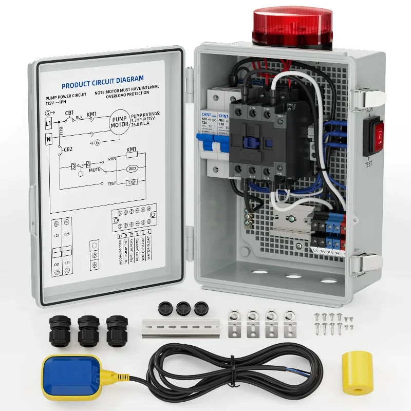 Sump Pump Water Alarm Waterproof Septic Tank Water Detector Alarm for Basements with Flash Light and 110dB Alarm
Sump Pump Water Alarm Waterproof Septic Tank Water Detector Alarm for Basements with Flash Light and 110dB Alarm