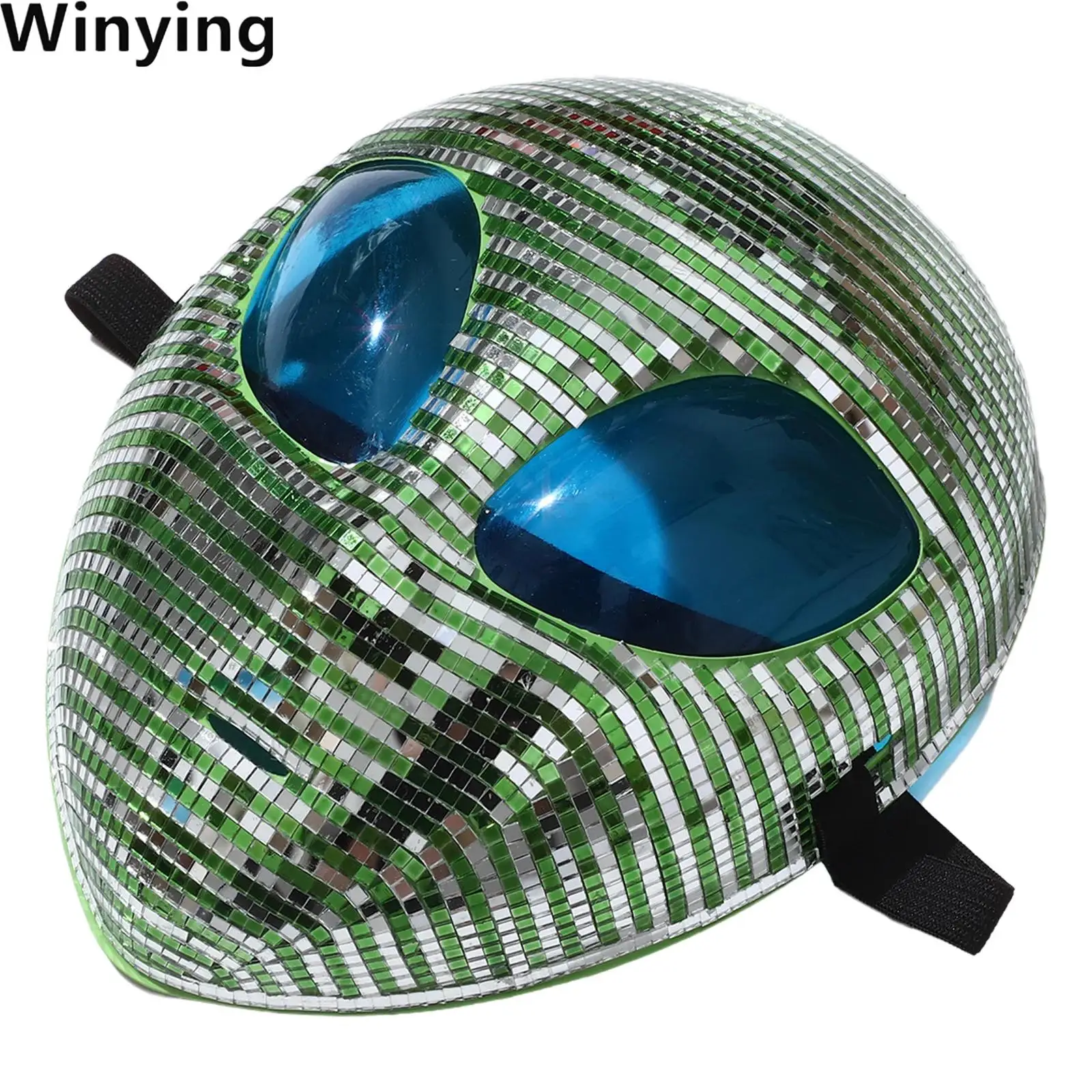 Alien Mask Disco Mirror-shiny Mask Halloween Face Mask with Elastic Band for Festival Cosplay Costume for Halloween Party
Alien Mask Disco Mirror-shiny Mask Halloween Face Mask with Elastic Band for Festival Cosplay Costume for Halloween Party