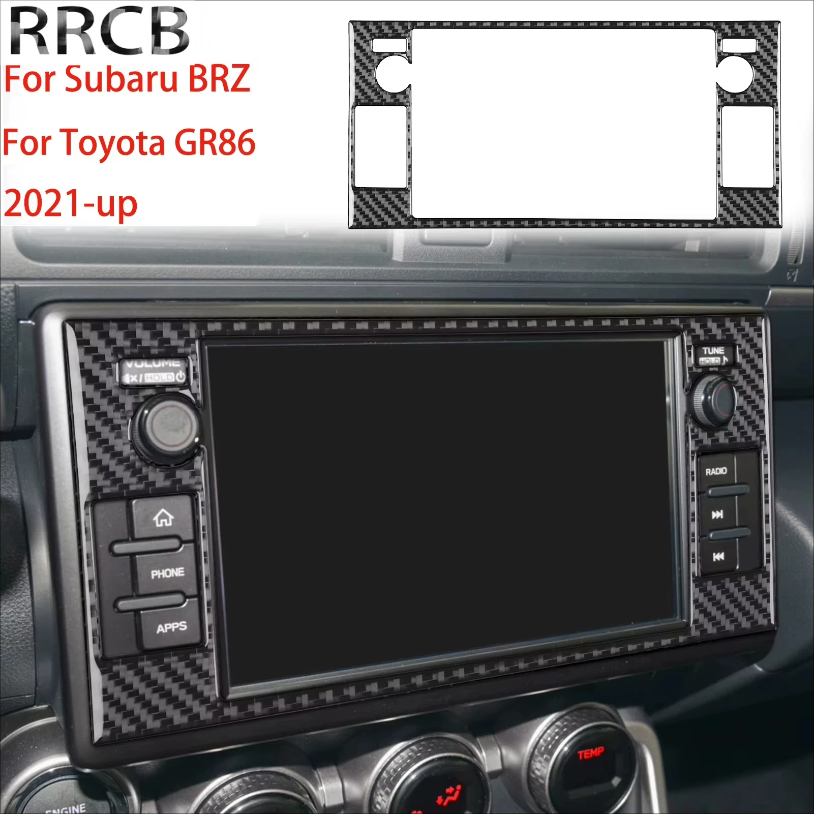 For Subaru BRZ For Toyota GR86 2021-2024 Carbon Fiber Dashboard Navigation Screen Interior Car Accessories Decorative Stickers
For Subaru BRZ For Toyota GR86 2021-2024 Carbon Fiber Dashboard Navigation Screen Interior Car Accessories Decorative Stickers