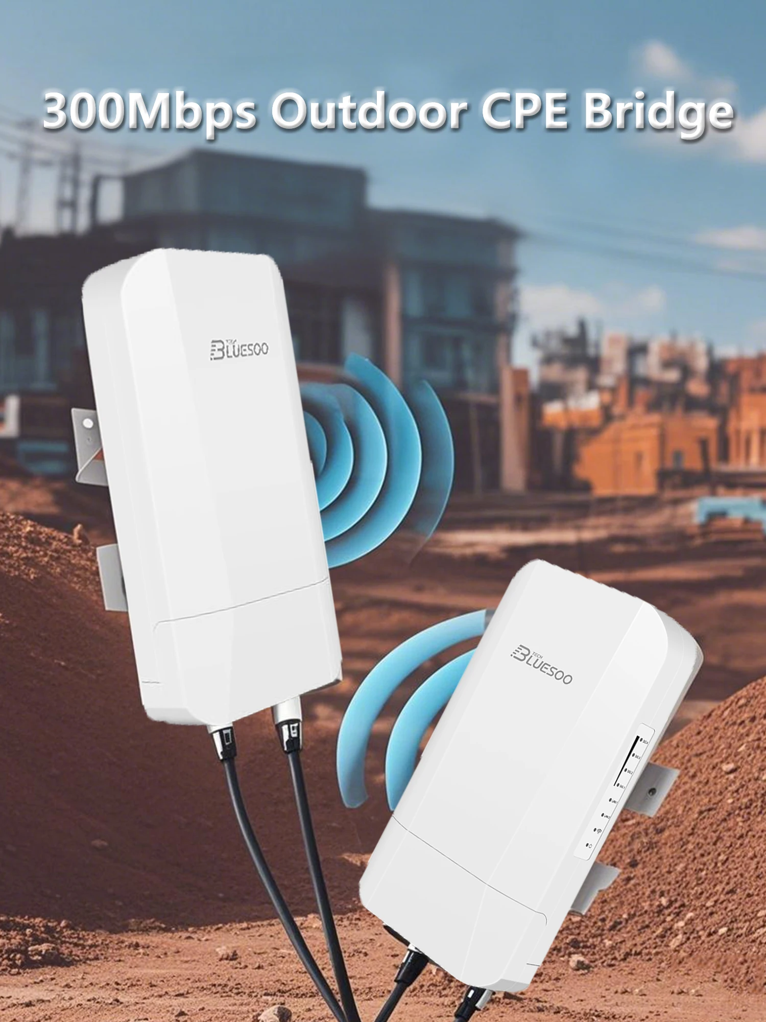 2.4G 300Mbps Outdoor CPE Bridge Point-to-Point Connection Ultra-Distance WiFi Transmission 500M
2.4G 300Mbps Outdoor CPE Bridge Point-to-Point Connection Ultra-Distance WiFi Transmission 500M