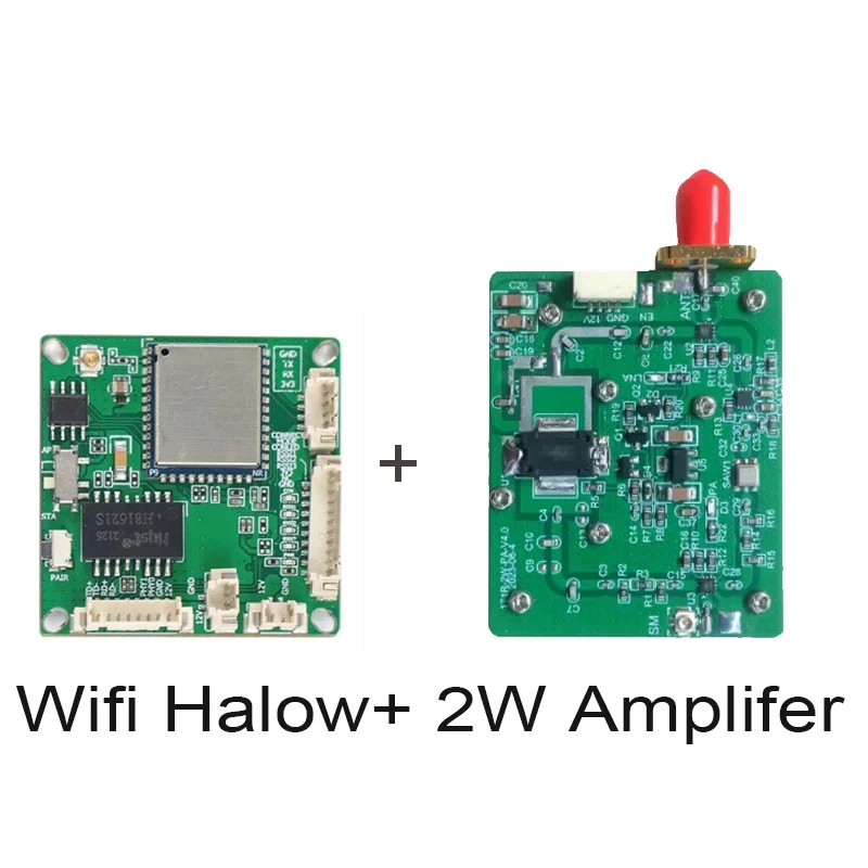 2W Amplifier 200mw WiFi HaLow Module Drone Video Image Transmission 802.11AH Wired IP Camera FPV Wireless Transmitter Sender
2W Amplifier 200mw WiFi HaLow Module Drone Video Image Transmission 802.11AH Wired IP Camera FPV Wireless Transmitter Sender