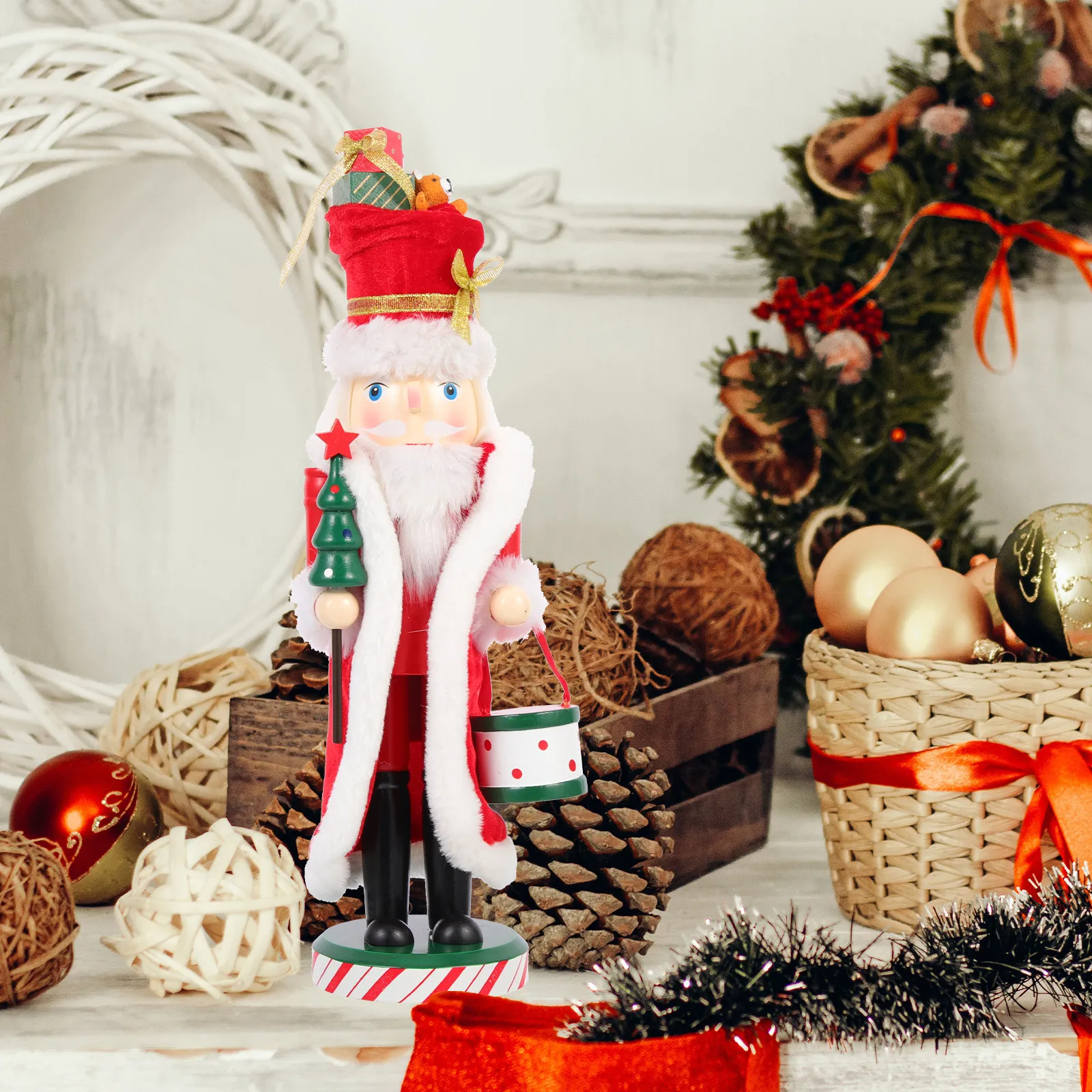 Nutcracker Elf Decorative Wooden Nutcracker Statue Christmas Ornament Christmas Gift Xmas Table Decoration Xmas Table Ornament
Nutcracker Elf Decorative Wooden Nutcracker Statue Christmas Ornament Christmas Gift Xmas Table Decoration Xmas Table Ornament