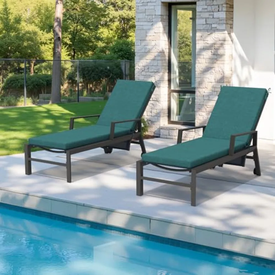 Crestlive Outdoor Chaise Lounge Cushions 3 Years Fade Resistant Water Resistant Lounge Chair Cushion 80''L x 23''W Set of 2 Mal
Crestlive Outdoor Chaise Lounge Cushions 3 Years Fade Resistant Water Resistant Lounge Chair Cushion 80''L x 23''W Set of 2 Mal