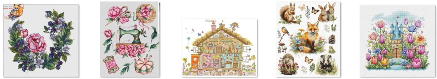 Cross Stitch Set New DIY Cotton Thread Unprinting Embroidery Kits Home Decoration landscape Peony and sewing machine
Cross Stitch Set New DIY Cotton Thread Unprinting Embroidery Kits Home Decoration landscape Peony and sewing machine