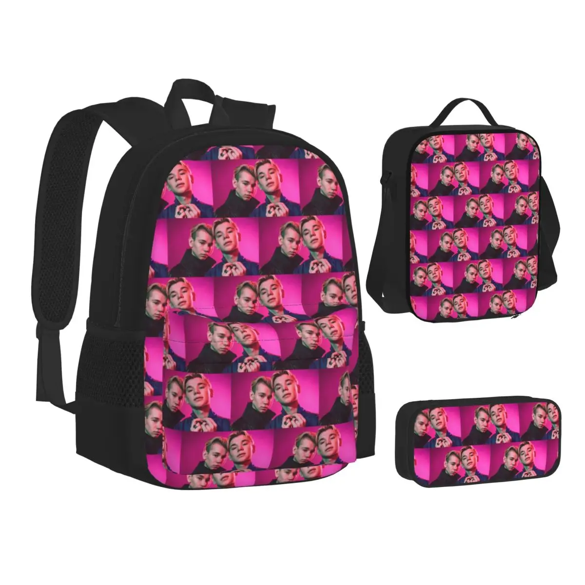 Marcus And Martinus Sweden Norway Eurovision Backpacks Students Bookbag School Bags Rucksack Lunch Bag Pen Bag Three-Piece Set
Marcus And Martinus Sweden Norway Eurovision Backpacks Students Bookbag School Bags Rucksack Lunch Bag Pen Bag Three-Piece Set