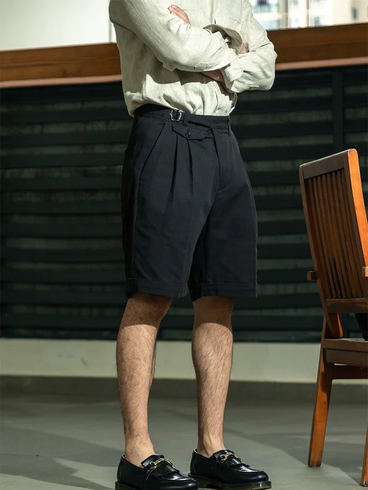 Spring and summer Gurkha waist five quarter shorts for men, made of pure cotton jacquard, loose and micro silhouette casual pant
Spring and summer Gurkha waist five quarter shorts for men, made of pure cotton jacquard, loose and micro silhouette casual pant