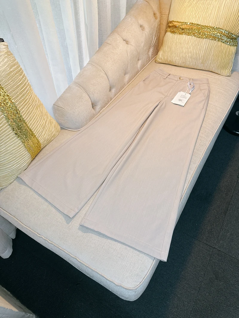 Ele High Waist Wide Leg Pants Elastic Casual Oaeal Versatile Summer Straight Fit Trousers for Women Polyester Blend
Ele High Waist Wide Leg Pants Elastic Casual Oaeal Versatile Summer Straight Fit Trousers for Women Polyester Blend