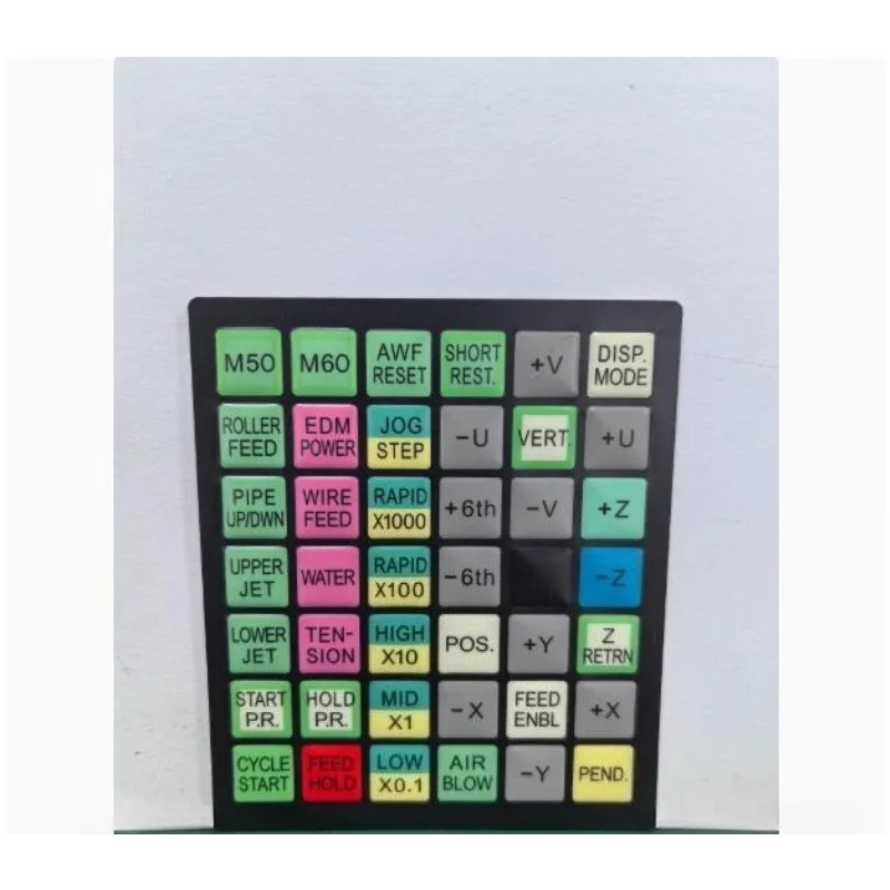 EDM A98L-0001-0992#E F16 Membrane Control Panel Sheet Keyboard Panel Control Panel For Fanuc DWC-iA,iB,iC CNC Wire Cut Machine
EDM A98L-0001-0992#E F16 Membrane Control Panel Sheet Keyboard Panel Control Panel For Fanuc DWC-iA,iB,iC CNC Wire Cut Machine