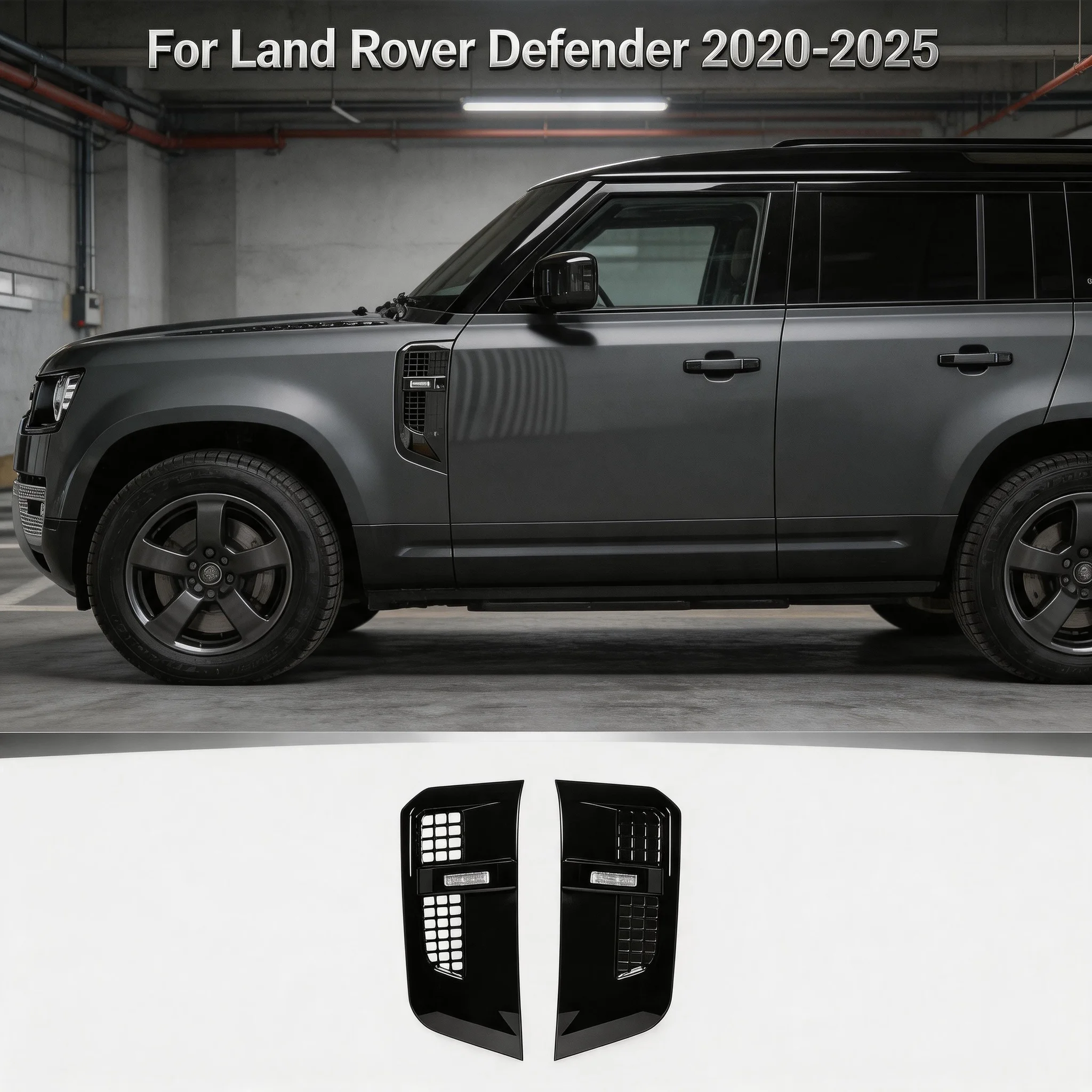 For Land Rover Defender 90 110 2020-2025 L663 Urban Style Air Intake Side Vents Pair Automotive Exterior Decoration Accessories
For Land Rover Defender 90 110 2020-2025 L663 Urban Style Air Intake Side Vents Pair Automotive Exterior Decoration Accessories