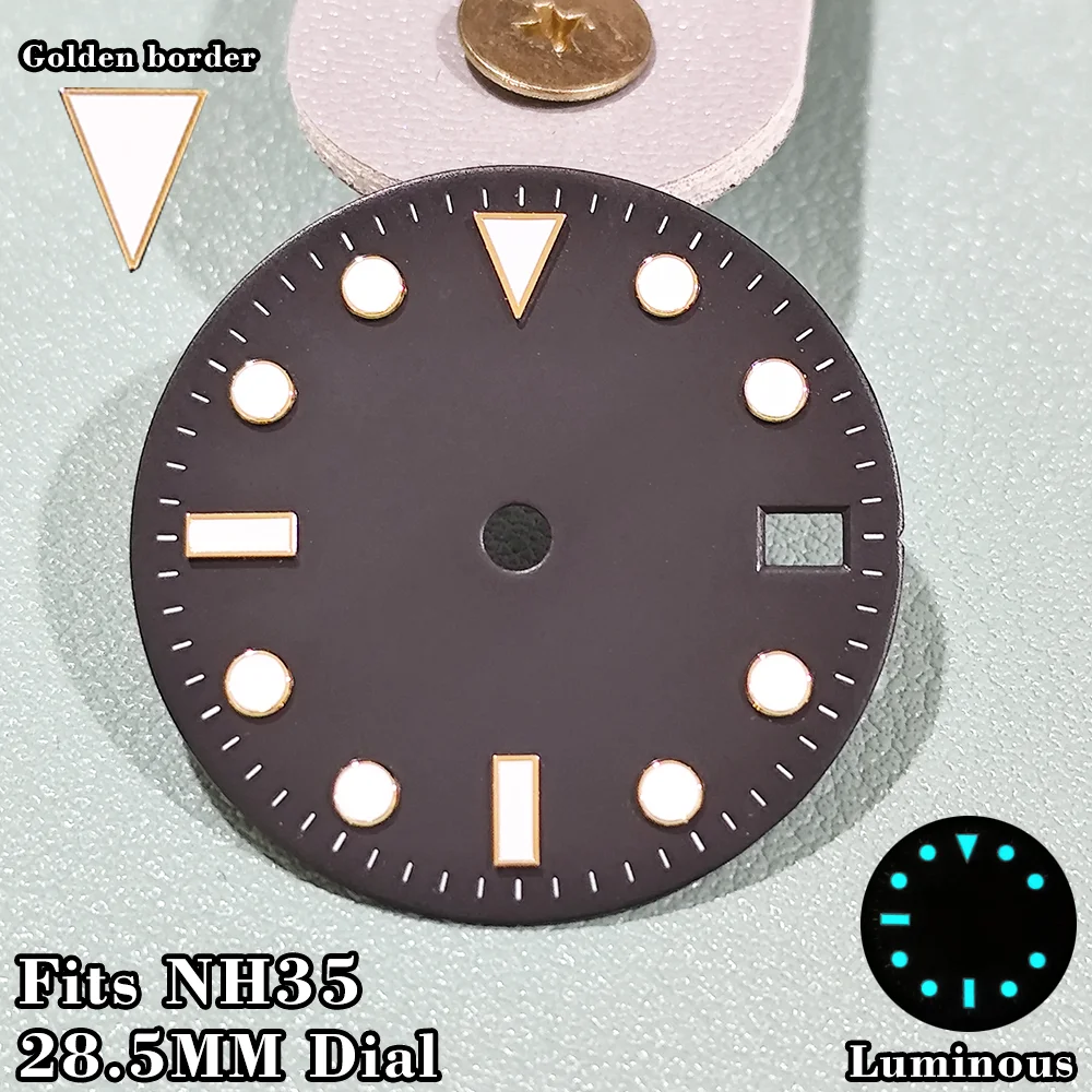 Custom Logo Dial Fit For NH35 28.5mm Watch Dials Blue Luminous High Quality Watches Dials Repair and replacement Accessories
Custom Logo Dial Fit For NH35 28.5mm Watch Dials Blue Luminous High Quality Watches Dials Repair and replacement Accessories