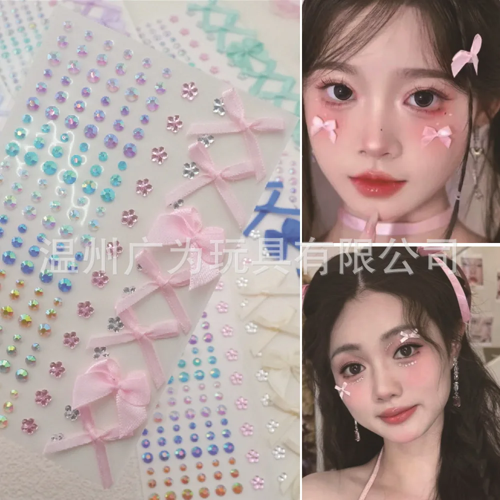 3D Bow Rhinestone Stickers Self Adhesive Sparkling Crystal Gems for Music Festival Concert Stage Makeup Face Decor
3D Bow Rhinestone Stickers Self Adhesive Sparkling Crystal Gems for Music Festival Concert Stage Makeup Face Decor