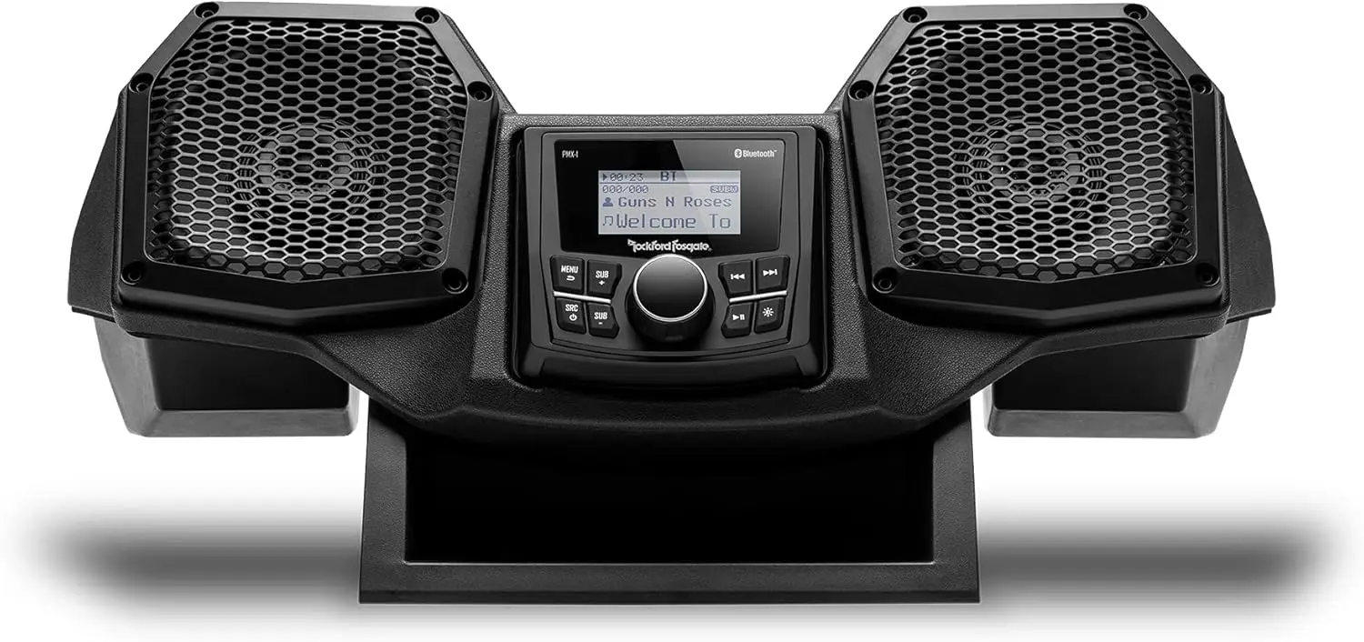 All-in-One Dash Housing Pre-Installed with PMX-1 Receiver and 5.25" Speakers for Select Polaris Ranger Models
All-in-One Dash Housing Pre-Installed with PMX-1 Receiver and 5.25" Speakers for Select Polaris Ranger Models