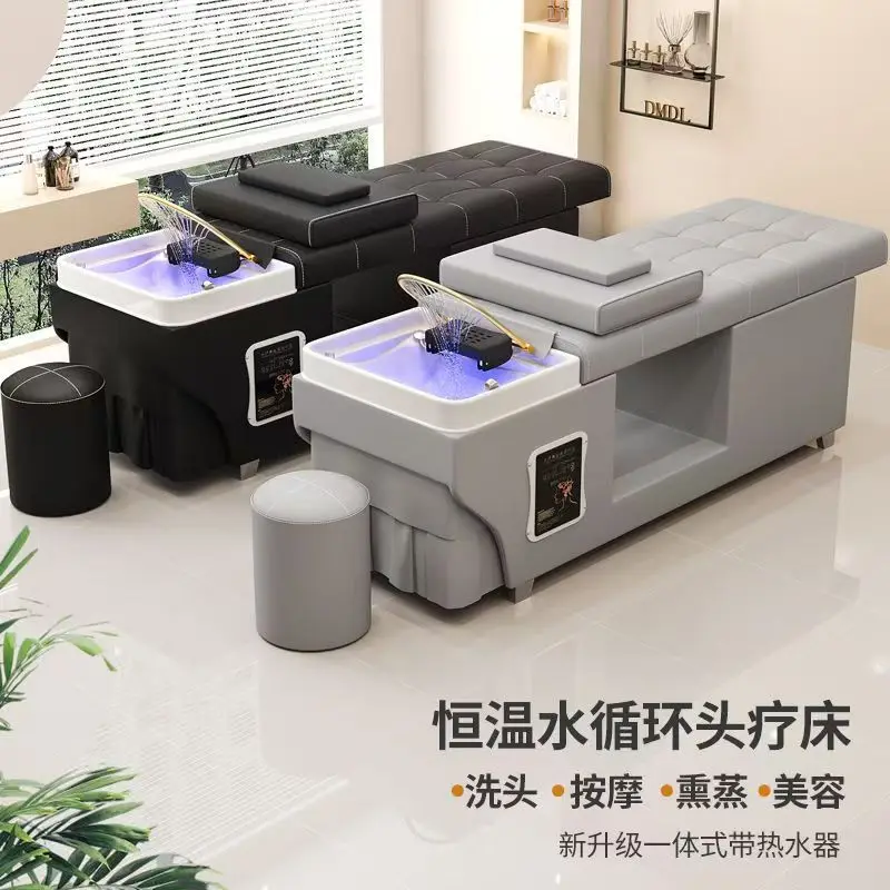 barber shop special shampoo bed, hair and beauty salon Thai full bed with water heater, fumigation water circulation head
barber shop special shampoo bed, hair and beauty salon Thai full bed with water heater, fumigation water circulation head