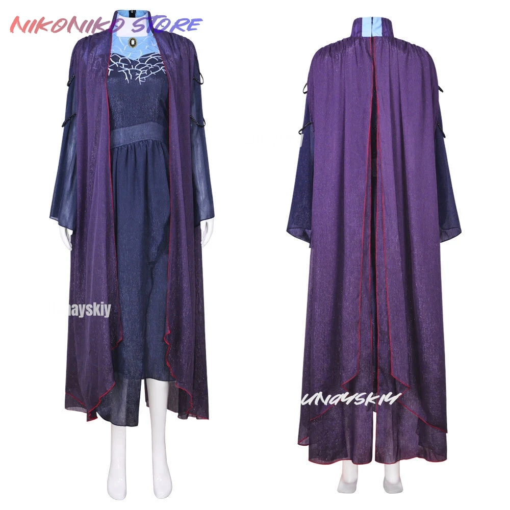 Cosplay Agatha Harkness Witch Agatha TV All Along 크리스마스 의상 Prop Women Necklace Blue Trench Roleplay Uniform Coat Holloween
Cosplay Agatha Harkness Witch Agatha TV All Along 크리스마스 의상 Prop Women Necklace Blue Trench Roleplay Uniform Coat Holloween