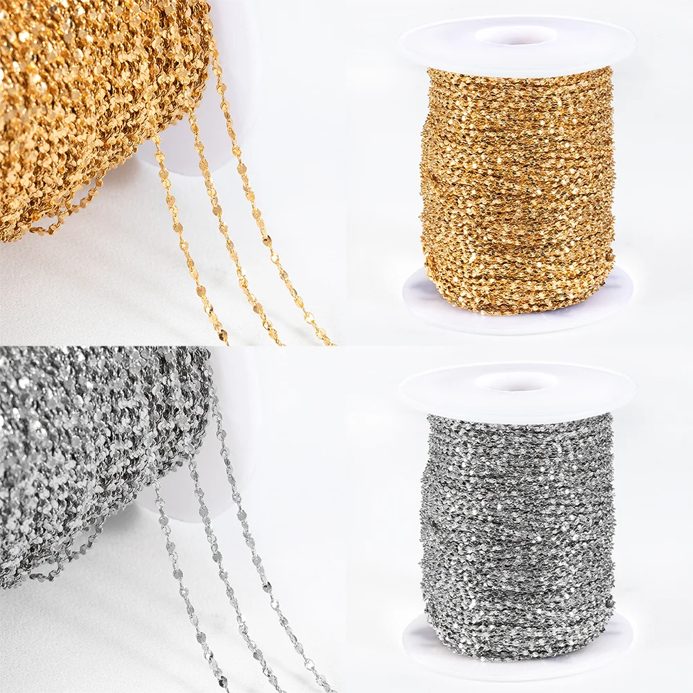 No Fade 1/5M Stainless Steel Gold Color Starry Sky Stainless Steel Chains for Jewelry Making DIY Necklaces Bracelets Accessories
No Fade 1/5M Stainless Steel Gold Color Starry Sky Stainless Steel Chains for Jewelry Making DIY Necklaces Bracelets Accessories