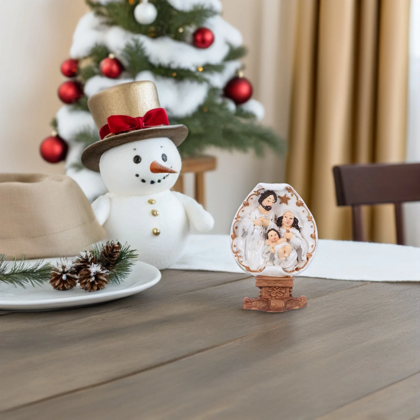 Mini Jesus Baptism Statue Resin Nativity Christmas Home Decoration Catholic Religious Sculpture Spiritual Holiday Display
Mini Jesus Baptism Statue Resin Nativity Christmas Home Decoration Catholic Religious Sculpture Spiritual Holiday Display