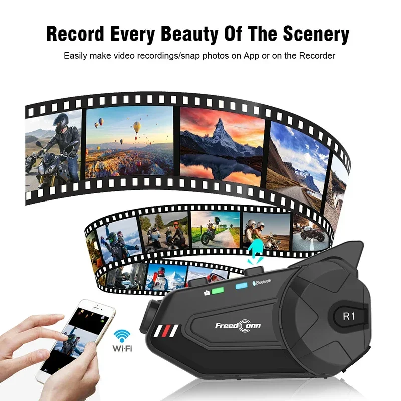 2025FreedConn R1 PLUS Motorcycle Helmet Recorder Headset 6-rider 1000M Bluetooth Group Intercom with Soft and Hard Mic Headphone
2025FreedConn R1 PLUS Motorcycle Helmet Recorder Headset 6-rider 1000M Bluetooth Group Intercom with Soft and Hard Mic Headphone