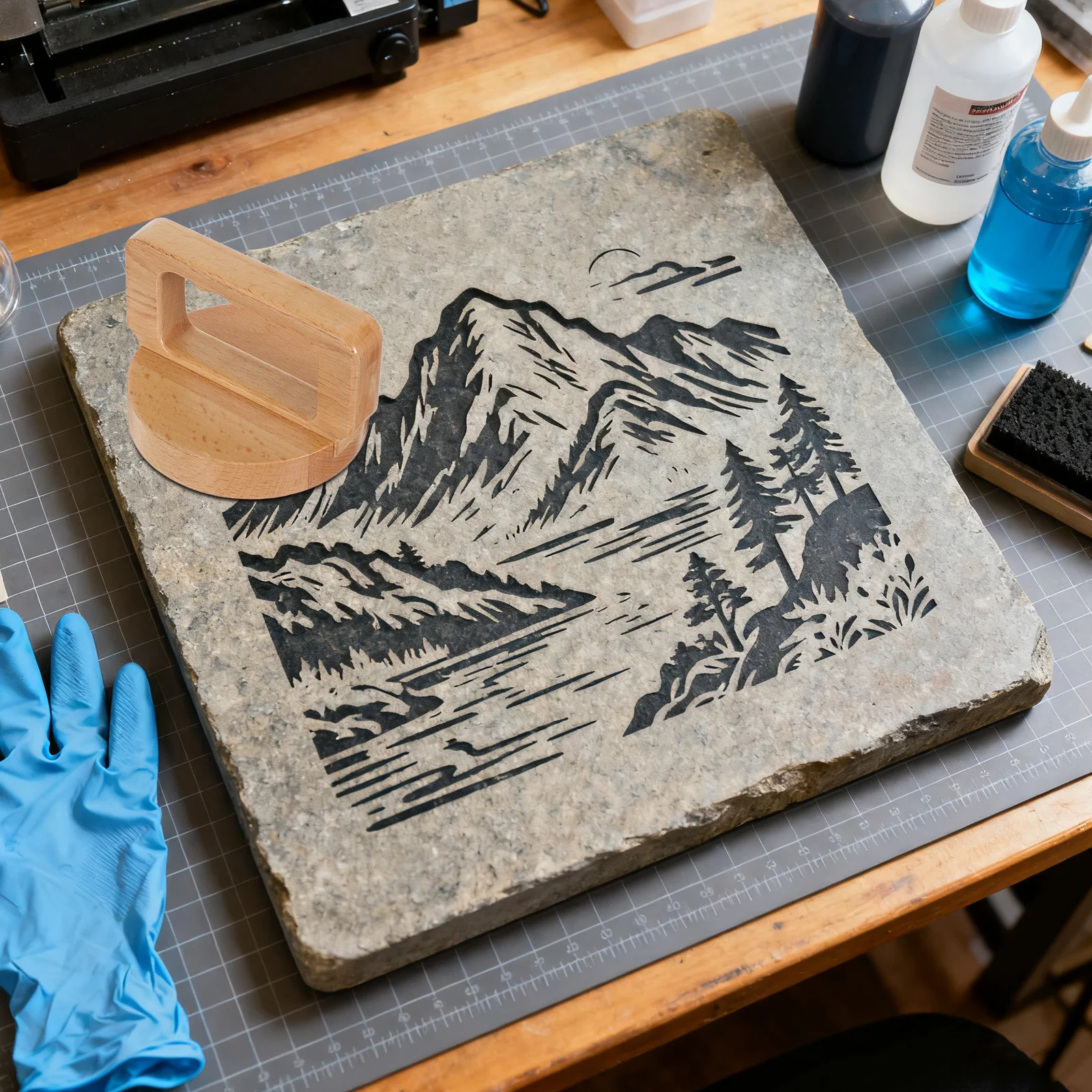 'S Carving Printing Plate Wooden Printmaking Baren Tool For Safe Ergonomic Handle - Linocut Stamping Craft
'S Carving Printing Plate Wooden Printmaking Baren Tool For Safe Ergonomic Handle - Linocut Stamping Craft