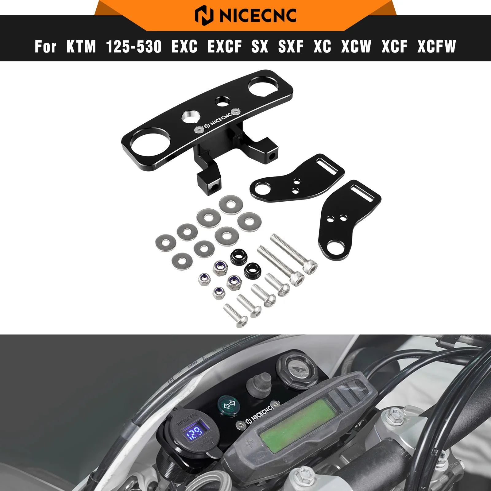 NICECNC For KTM EXC 300 2017-2023 Ignition Device Relocation Dash Kit For KTM EXC-F 350 450 XC-W 500 XCF-W Husqvarna TE300 FE450
NICECNC For KTM EXC 300 2017-2023 Ignition Device Relocation Dash Kit For KTM EXC-F 350 450 XC-W 500 XCF-W Husqvarna TE300 FE450