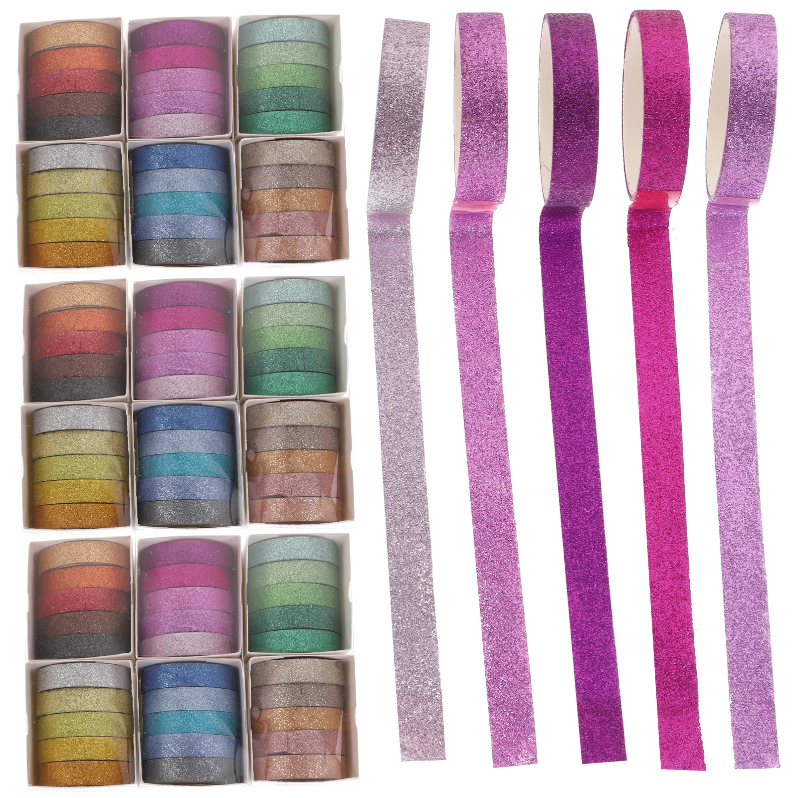 90pcs Glitter Washi Tape Decorative DIY Craft Scrapbooking Notebook Planner Tapes Gift Wrapping Paper Thin Portable
90pcs Glitter Washi Tape Decorative DIY Craft Scrapbooking Notebook Planner Tapes Gift Wrapping Paper Thin Portable