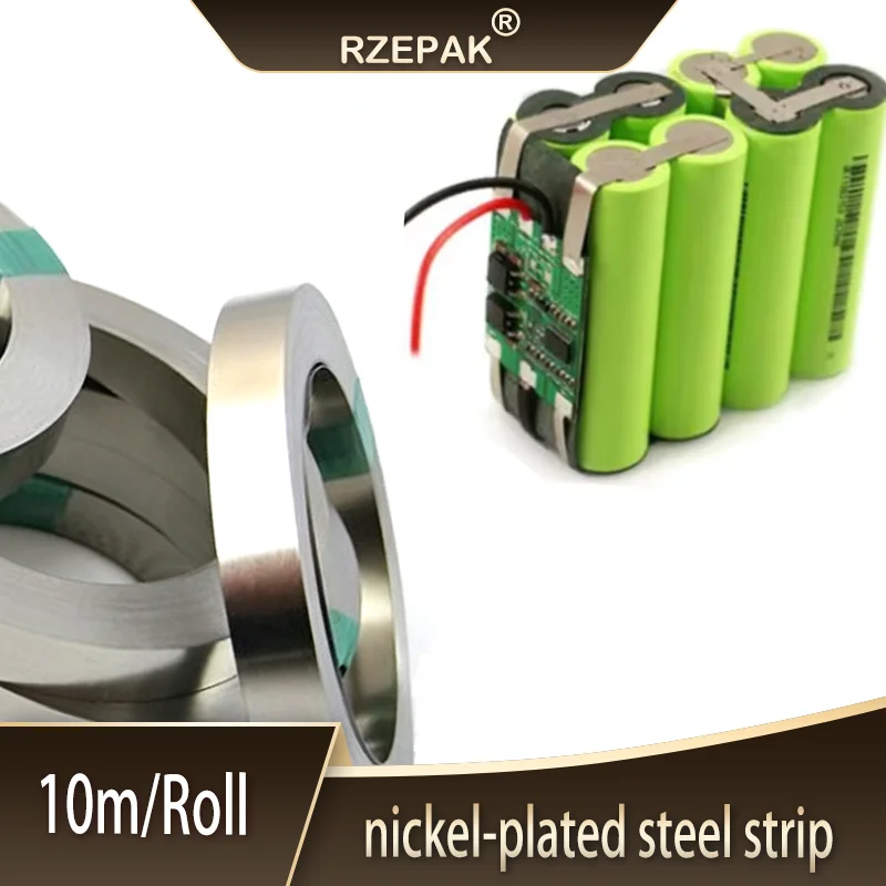 10m/Roll 18650 Li-ion Battery Nickel Plated Strip Connector 0.1mm 0.12mm 0.15mm 0.2mm Battery Connector Spot Welder Steel Belt
10m/Roll 18650 Li-ion Battery Nickel Plated Strip Connector 0.1mm 0.12mm 0.15mm 0.2mm Battery Connector Spot Welder Steel Belt