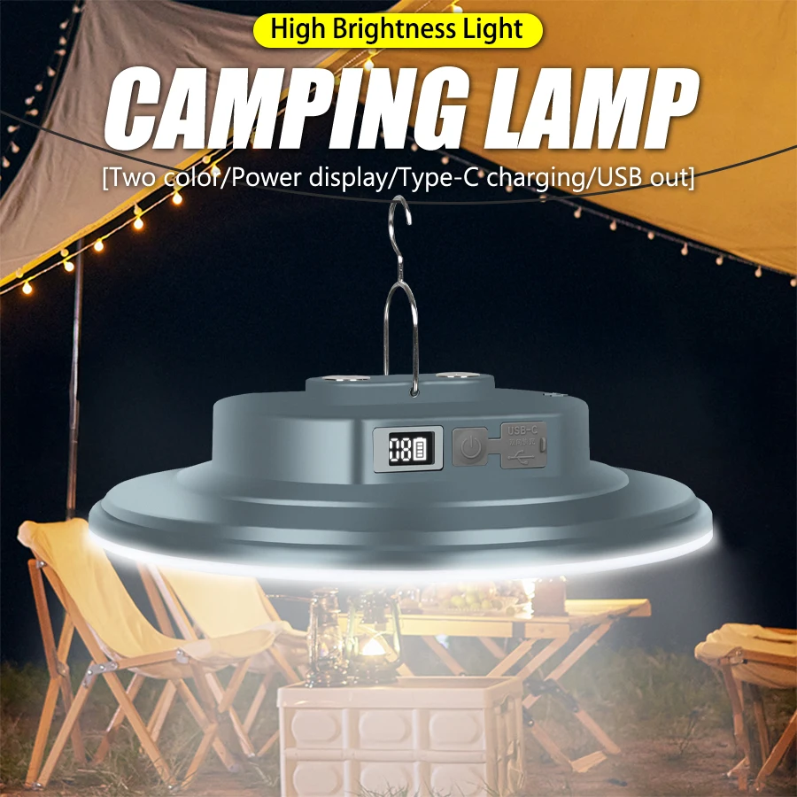 Super Bright SMD 5730 LED Camping Light Built-in 18000 Mah Rechargeable Floodlight Outdoor Portable Emergency Power Bank Lantern
Super Bright SMD 5730 LED Camping Light Built-in 18000 Mah Rechargeable Floodlight Outdoor Portable Emergency Power Bank Lantern
