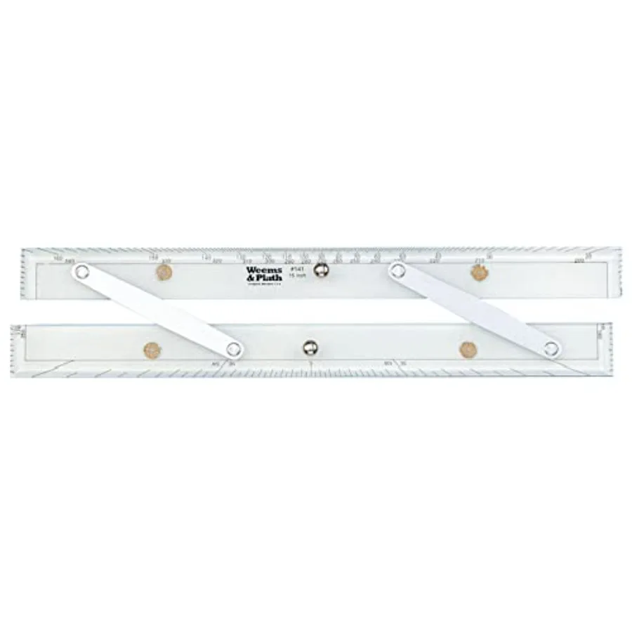 Marine Navigation Parallel Ruler Aluminum Arms 15-Inch