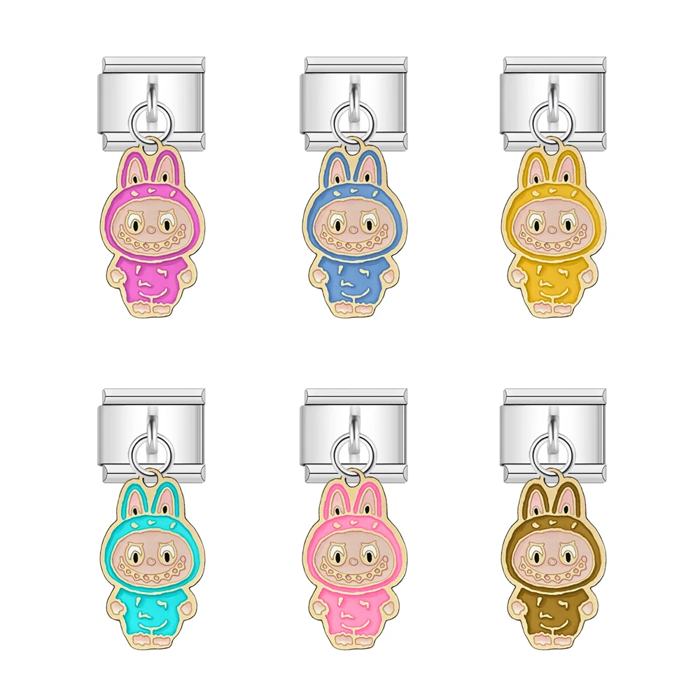SHIQING Labubu Italian Charms Bracelets Pendants Making Stainless Steel DIY Jewelry Bijoux Bracelet Femme Mothers Day Gift
SHIQING Labubu Italian Charms Bracelets Pendants Making Stainless Steel DIY Jewelry Bijoux Bracelet Femme Mothers Day Gift