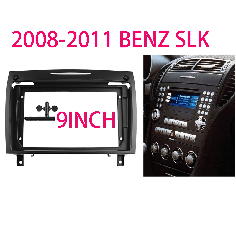 9 inch 2 Din Car Radio Frame Kit For BENZ SLK 2008-2011 Auto Stereo Head Unit Dash Panel Frame Kit
9 inch 2 Din Car Radio Frame Kit For BENZ SLK 2008-2011 Auto Stereo Head Unit Dash Panel Frame Kit