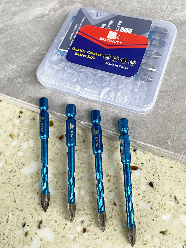 Набор сверл BRSCHNITT с быстросъемным хвостовиком, 10 шт., диаметр 6 мм, с твердосплавными напайками, для работы по дереву, пластике, кирпичу, керамической плитке
Набор сверл BRSCHNITT с быстросъемным хвостовиком, 10 шт., диаметр 6 мм, с твердосплавными напайками, для работы по дереву, пластике, кирпичу, керамической плитке