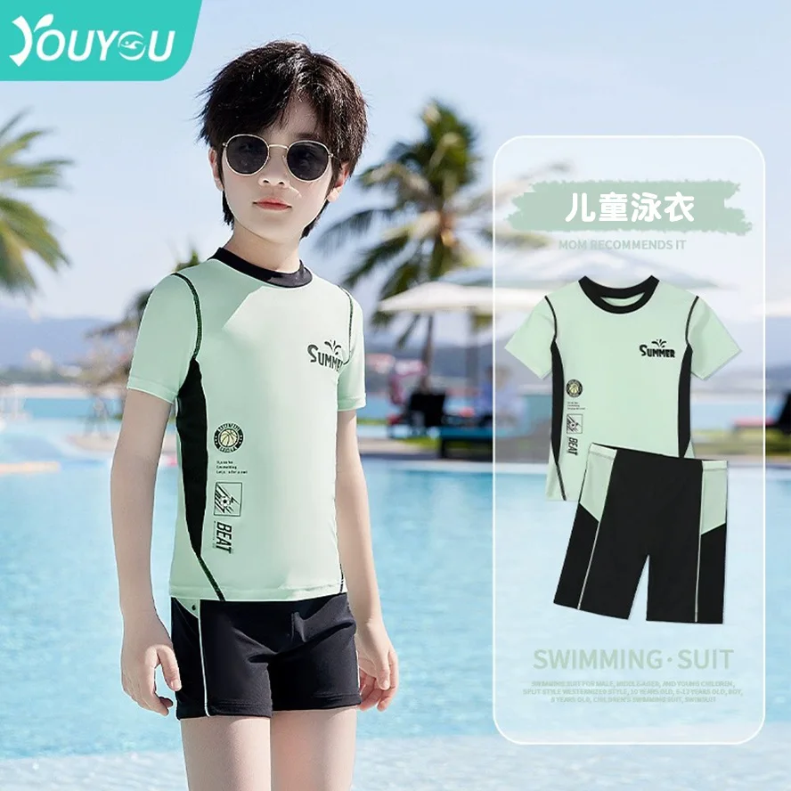 Children's Swimsuit Split 2025 New Young Boys Middle-aged Children Water Sports Suits Adolescent Boys Summer Swimwear Trunks Set
Children's Swimsuit Split 2025 New Young Boys Middle-aged Children Water Sports Suits Adolescent Boys Summer Swimwear Trunks Set