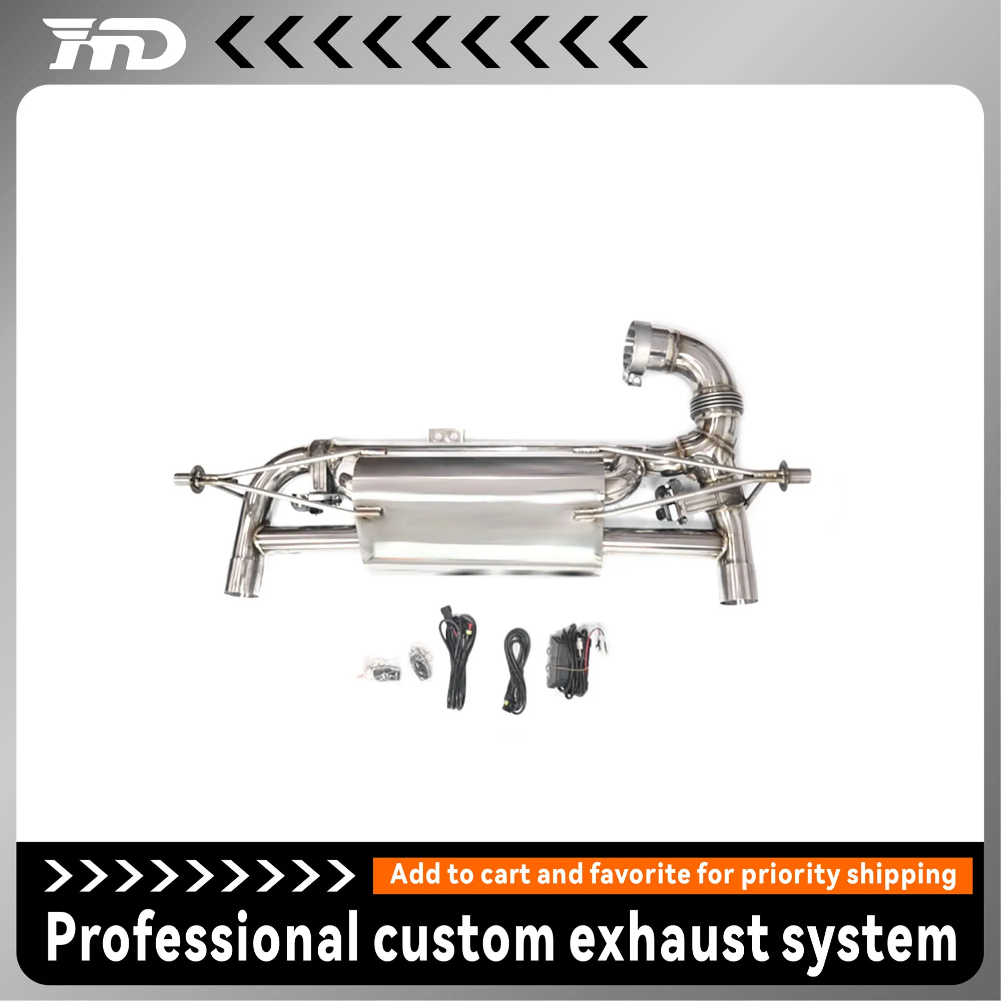 HMD Stainless Steel Exhaust System Catback for 2024+ Lotus Emira 2.0T With valve
HMD Stainless Steel Exhaust System Catback for 2024+ Lotus Emira 2.0T With valve
