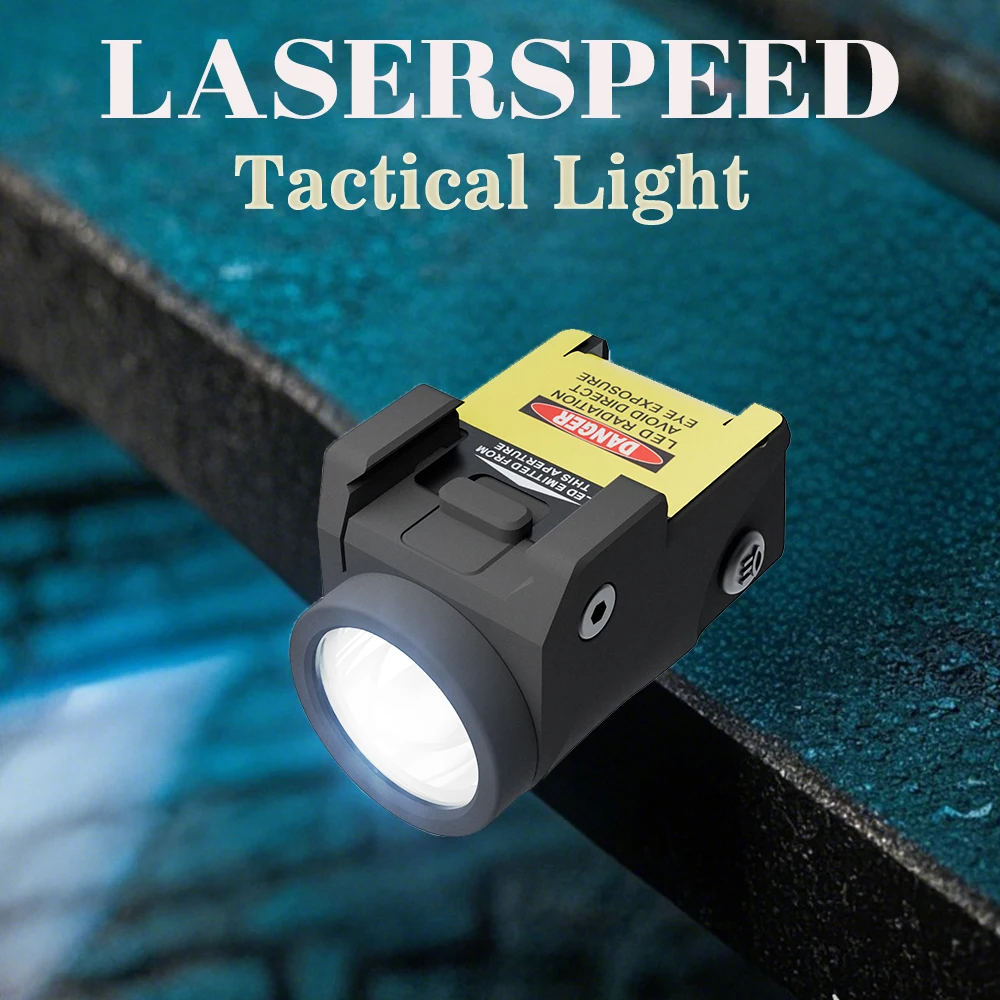 Laserspeed Magnetic Charging 500 Lumens Rail Mounted Compact Pistol Light LED Strobe Tactical Gun Flashlight
Laserspeed Magnetic Charging 500 Lumens Rail Mounted Compact Pistol Light LED Strobe Tactical Gun Flashlight