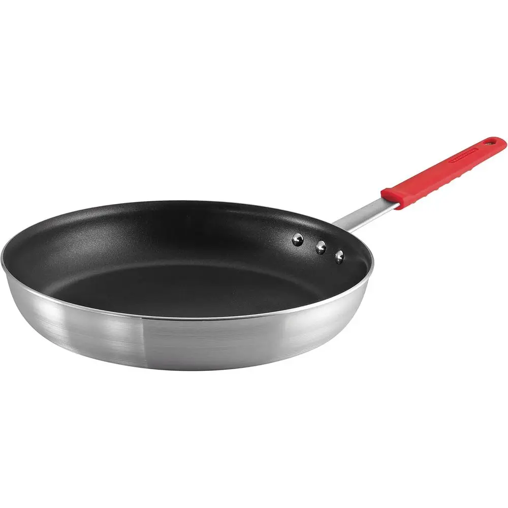 14-Inch Large Non-Stick Skillet with Heavy-Gauge and Reinforced Coating, Red Handle, Dishwasher and Oven Safe
14-Inch Large Non-Stick Skillet with Heavy-Gauge and Reinforced Coating, Red Handle, Dishwasher and Oven Safe