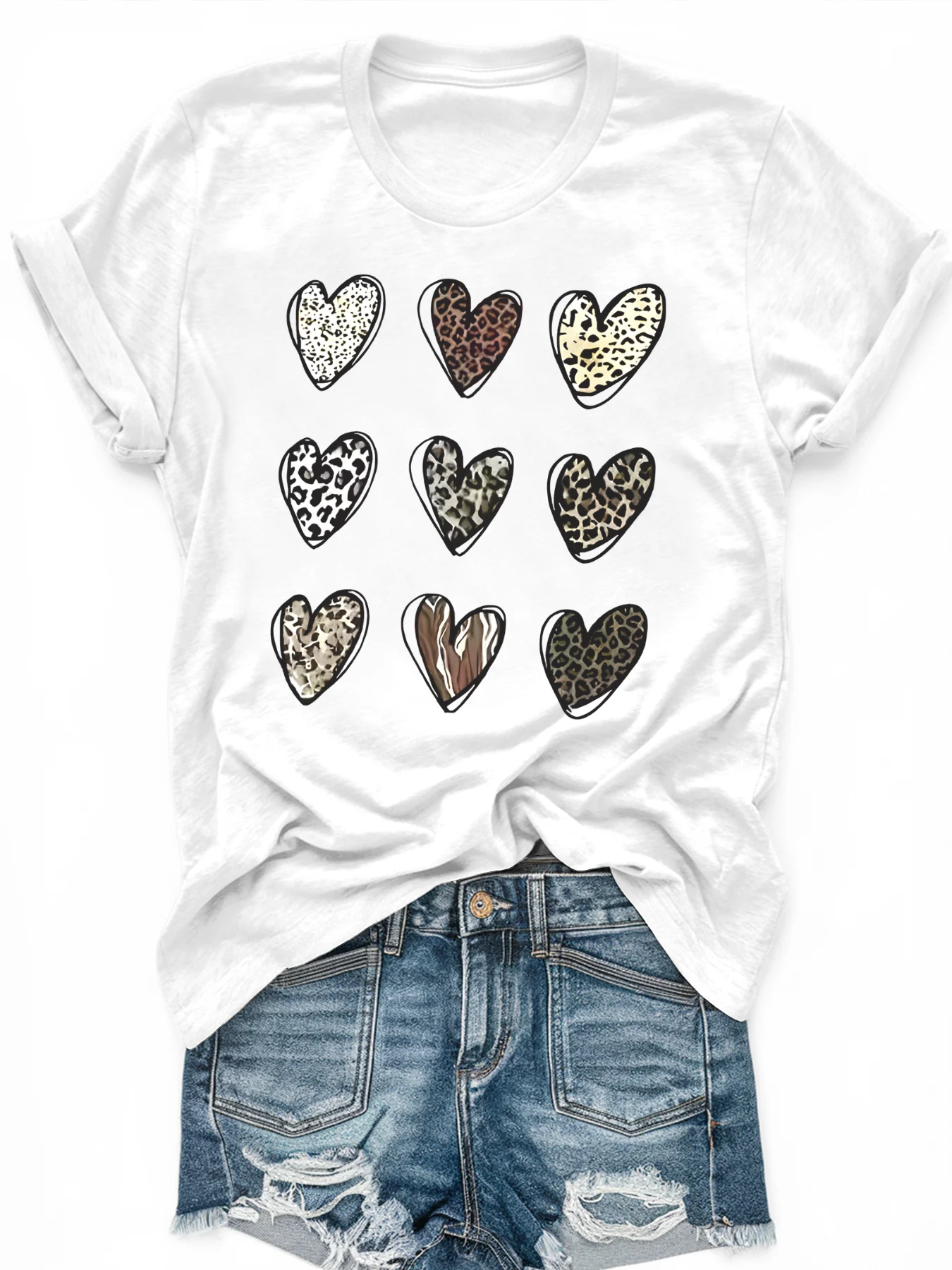Women's large-size printed short-sleeved T-shirt, loose and casual, soft, comfortable and breathable, outdoor sports
Women's large-size printed short-sleeved T-shirt, loose and casual, soft, comfortable and breathable, outdoor sports
