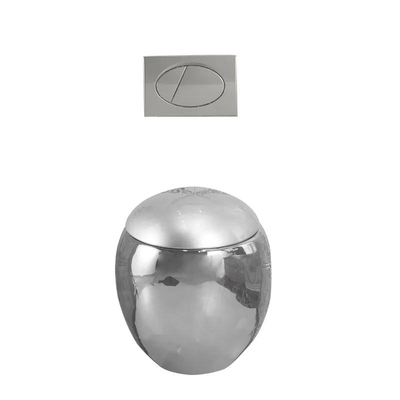 Silver wall-mounted toilet Small apartment Household wall-mounted flush toilet Wall toilet
Silver wall-mounted toilet Small apartment Household wall-mounted flush toilet Wall toilet