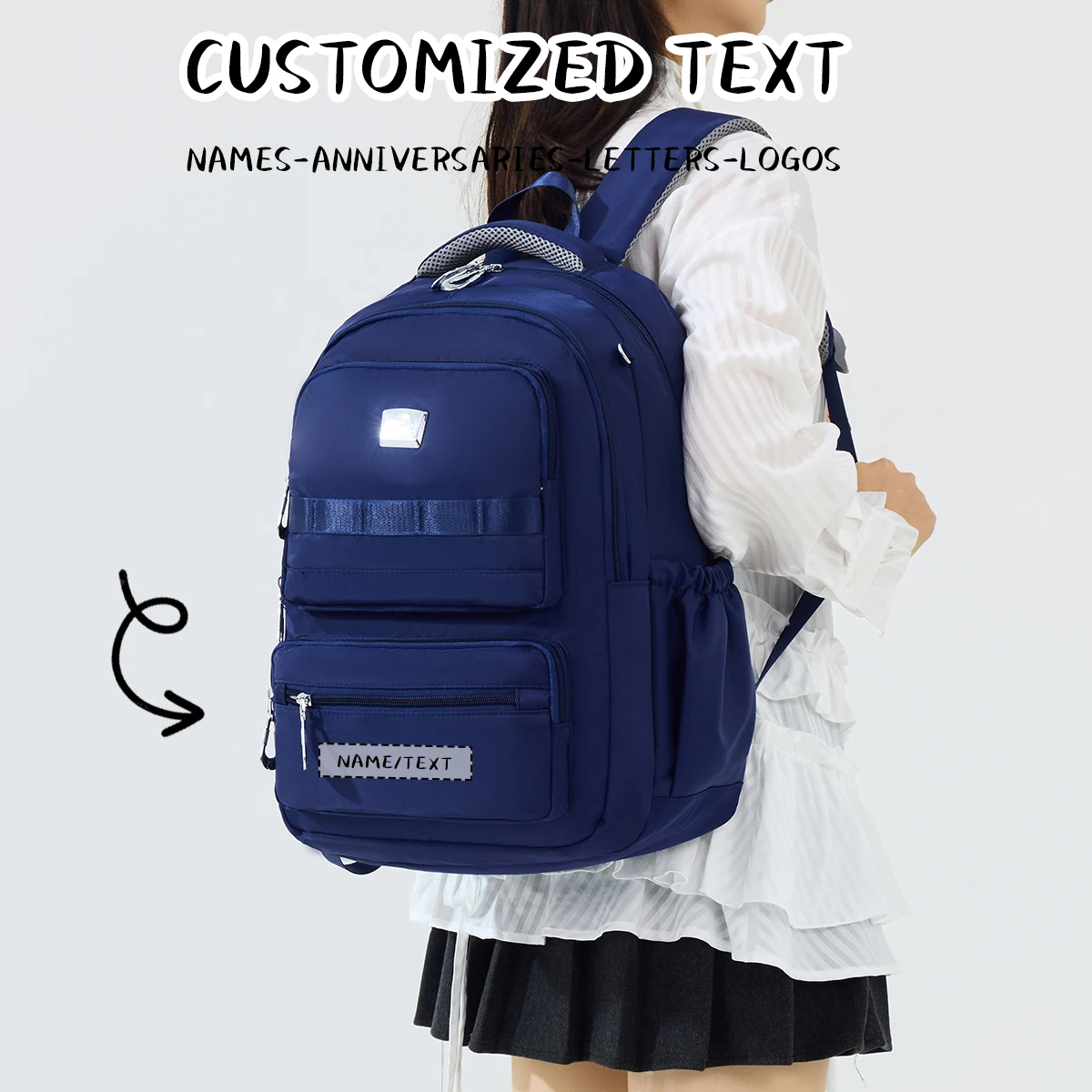 Logo Customized Backpack for Mother and Baby Outings, New Casual Outdoor Lightweight Baby Backpack, Female Mommy Bag, School Bag, College Student Travel Personalized DIY
Logo Customized Backpack for Mother and Baby Outings, New Casual Outdoor Lightweight Baby Backpack, Female Mommy Bag, School Bag, College Student Travel Personalized DIY