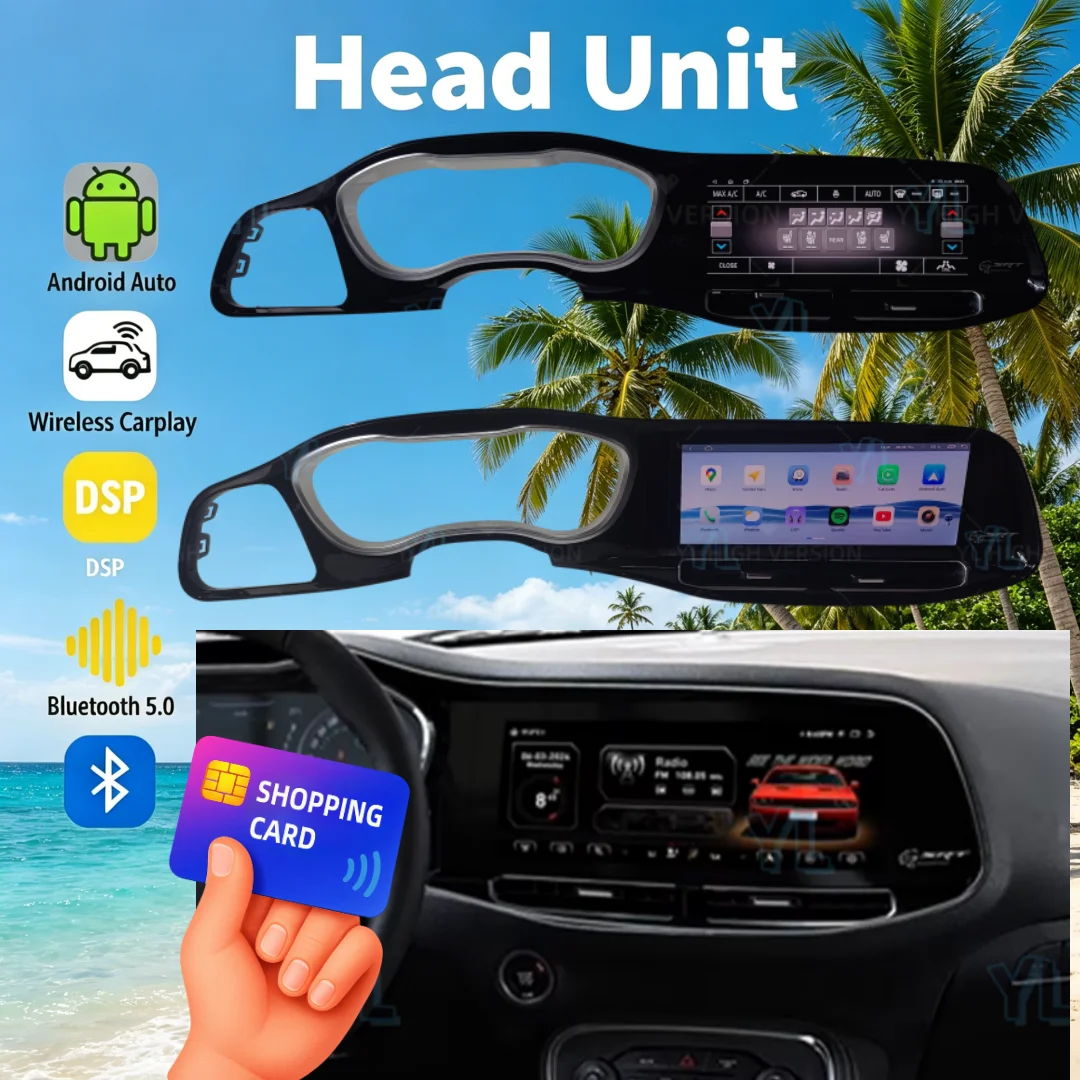 CY For Dodge Challenger Charger SRT Hellcat 2010-2023 Carplay Android 13 Car Radio Touch Screen Multimedia Player GPS Navi Unit
CY For Dodge Challenger Charger SRT Hellcat 2010-2023 Carplay Android 13 Car Radio Touch Screen Multimedia Player GPS Navi Unit