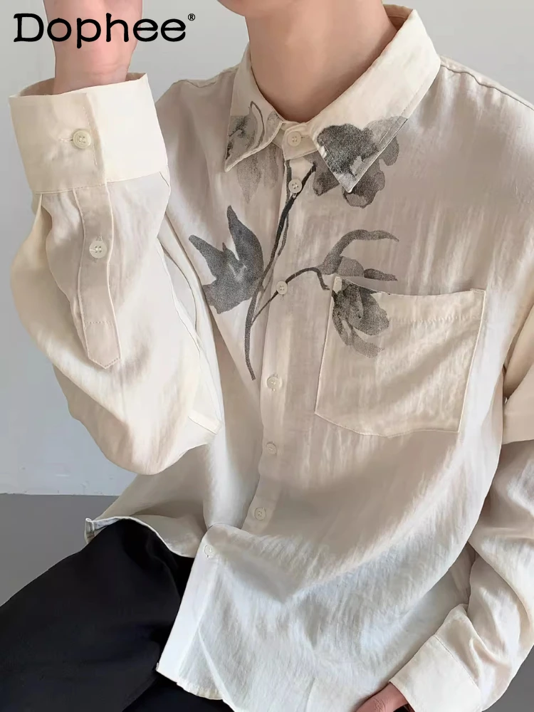 Men Women 2026 Early Spring New Rose Print Design Long Sleeve Shirts Comfort Elegant Shirts Pocket Decoration Breathable Tops
Men Women 2026 Early Spring New Rose Print Design Long Sleeve Shirts Comfort Elegant Shirts Pocket Decoration Breathable Tops