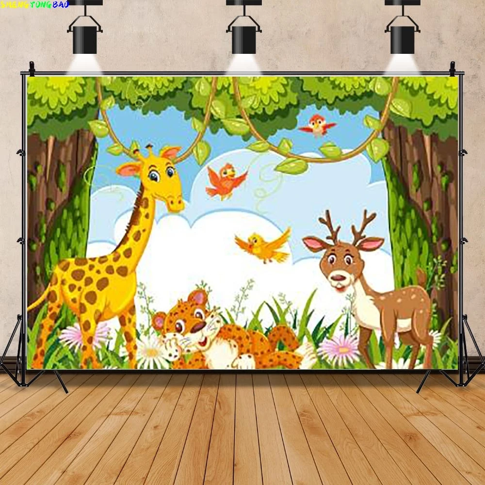 African Tropical Dense Forests Wild Animal Photo Backdrop Props Newborn Baby Shower Birthday Party Photography Background DDW-06
African Tropical Dense Forests Wild Animal Photo Backdrop Props Newborn Baby Shower Birthday Party Photography Background DDW-06