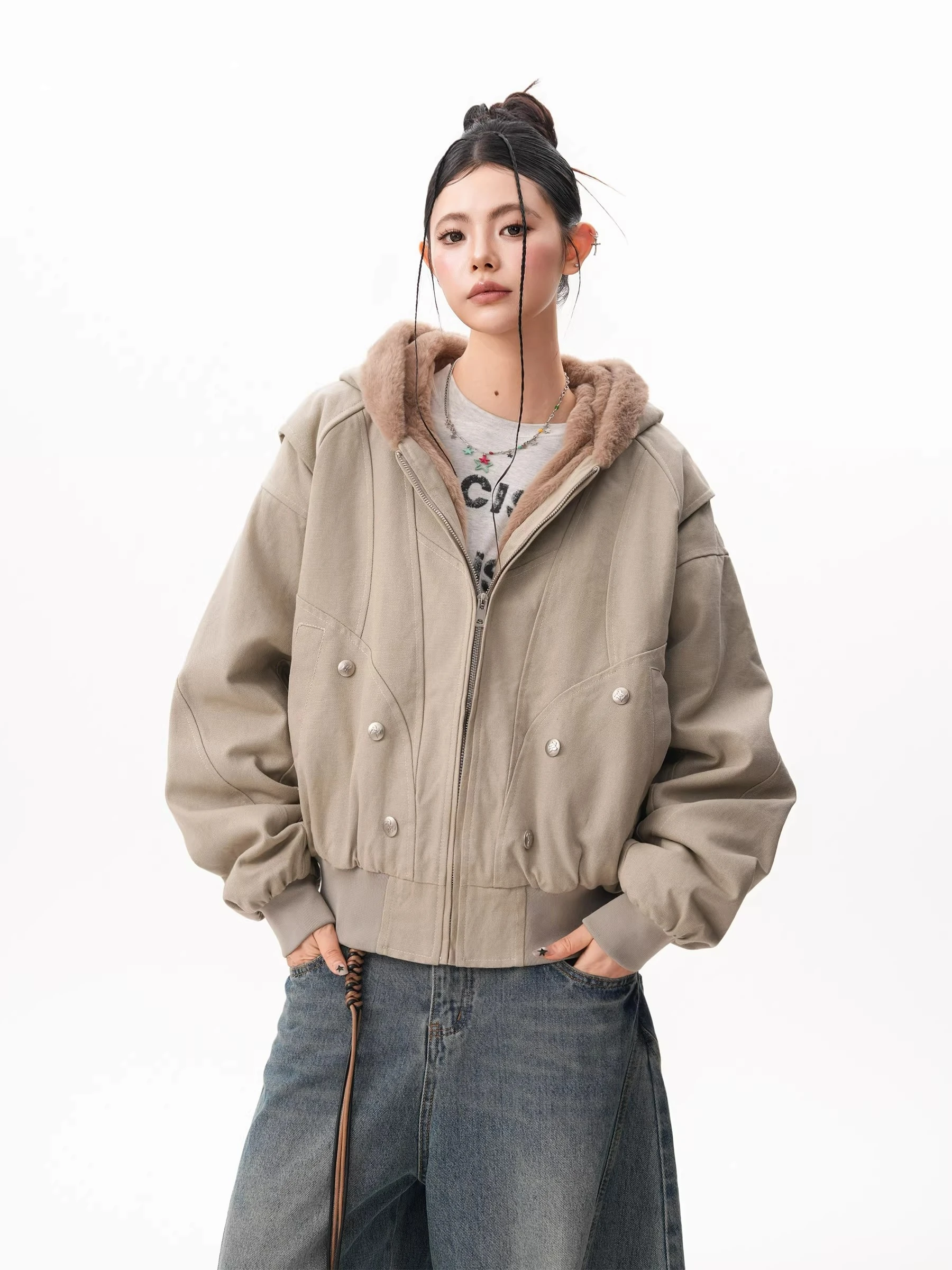 Теплая зимняя куртка-худи Thiened American Sle из хлопка, водонепроницаемая, для работы, модная
Теплая зимняя куртка-худи Thiened American Sle из хлопка, водонепроницаемая, для работы, модная