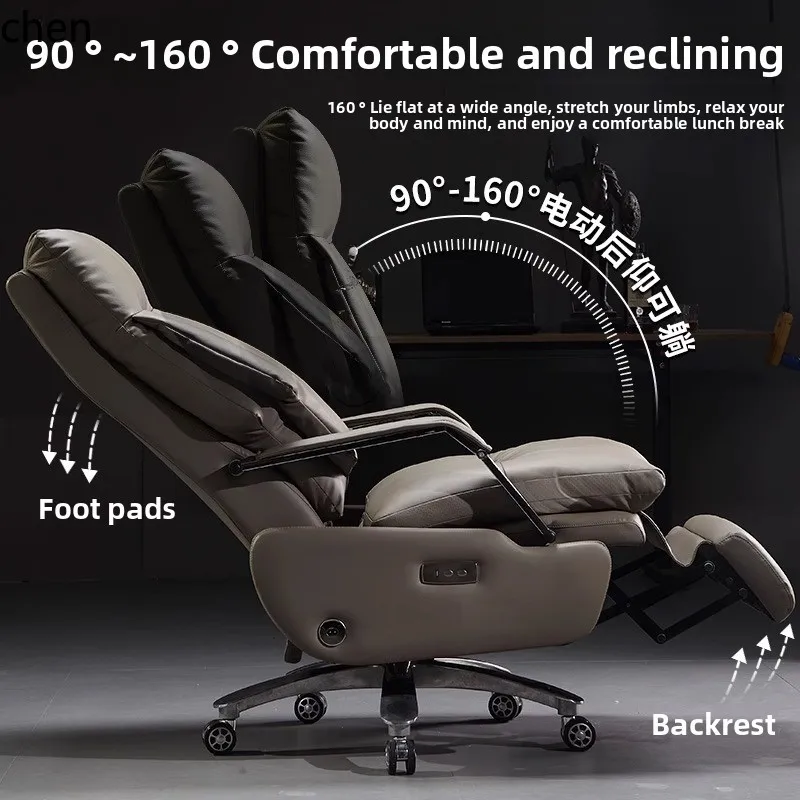DSA electric reclining leather computer chair comfortable sedentary office light luxury cowhide seat chair
DSA electric reclining leather computer chair comfortable sedentary office light luxury cowhide seat chair