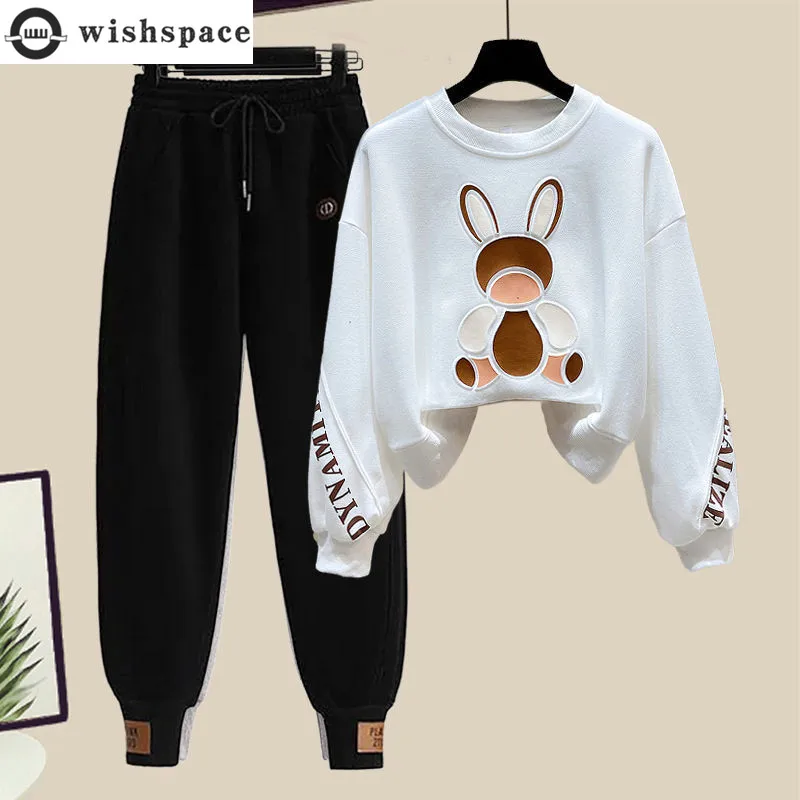 Spring and Autumn Women's Set 2024 New Korean Fashion Top Paired with Sports and Casual Pants to Reduce Age Two Piece Set
Spring and Autumn Women's Set 2024 New Korean Fashion Top Paired with Sports and Casual Pants to Reduce Age Two Piece Set