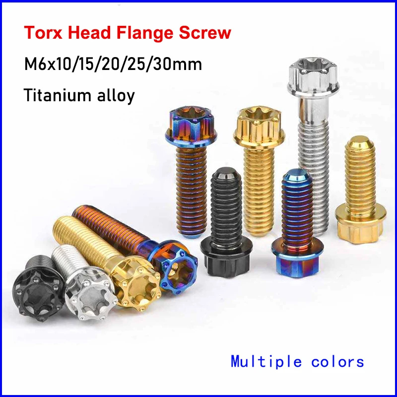 1Pcs Titanium Screw, Torx Head Flange Screw M6x10/15/20/25/30mm Inner Outer Plum Bolt Motorcycle Modify And Repair Screws
1Pcs Titanium Screw, Torx Head Flange Screw M6x10/15/20/25/30mm Inner Outer Plum Bolt Motorcycle Modify And Repair Screws