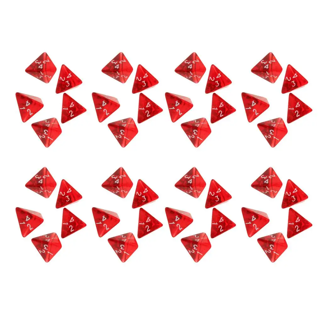 Набор четырехгранных красных акриловых кубиков, серия Polyhedral, многогранные семейные кубики для настольных игр
Набор четырехгранных красных акриловых кубиков, серия Polyhedral, многогранные семейные кубики для настольных игр